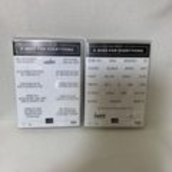 Stampin Up! Wish For Everything WEll Said Set of 2 Cling Rubber Craft Card Scrap - Picture 1 of 9